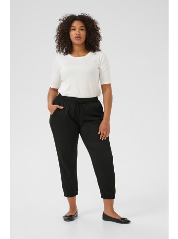 KAFFE curve Casual Hose KCrina Loose fit in Black Deep