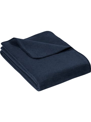 Erwin Müller Baumwolle Wohndecke in marine