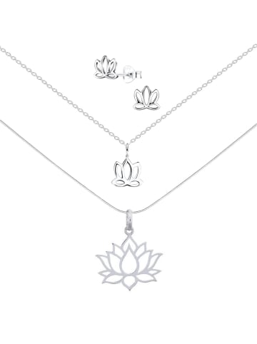 Alexander York Schmuckset LOTUS FLOWER in 925 Sterling Silber, 6-tlg.