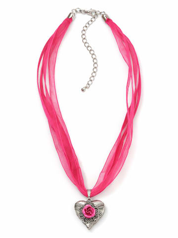 Allgäu Rebell Trachtenkette " Gerda " in pink