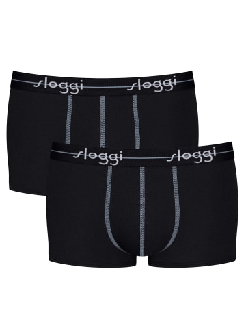 Sloggi Boxershort 2er Pack in Schwarz