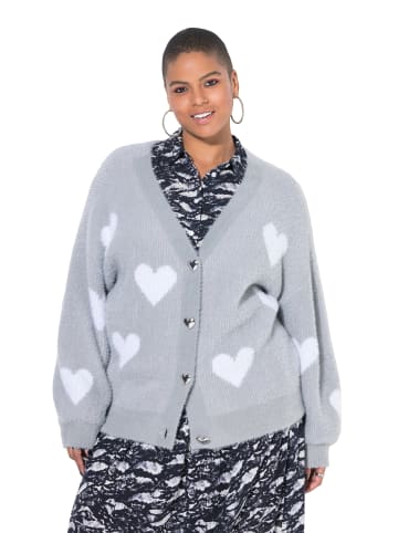 Studio Untold Strickjacke in steingrau