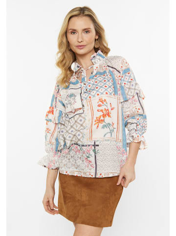 usha FESTIVAL Women Blouse in multicolour white