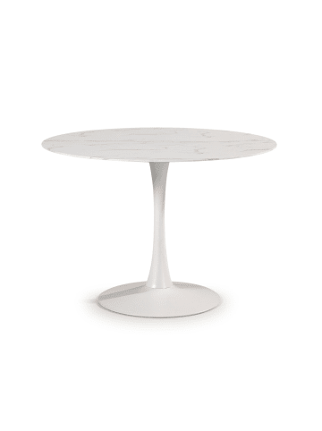 CALICOSY Tisch ADA in Weißer Marmor - (W) 110 x (H) 75 x (L) 110 cm