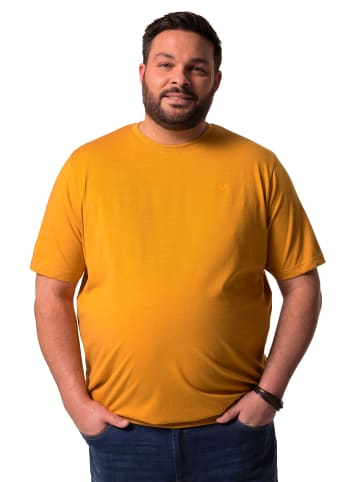 Men Plus Kurzarm T-Shirt in curry
