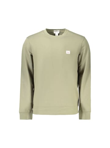 Calvin Klein Grün Herren Sweatshirt aus Baumwolle