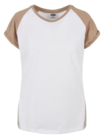 Urban Classics Urban Classics T-Shirts in white/softtaupe