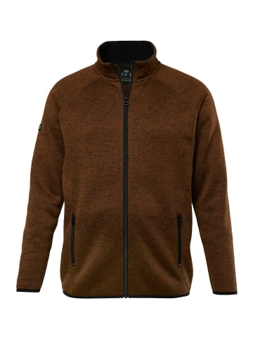 JP1880 Fleecejacke in zimt
