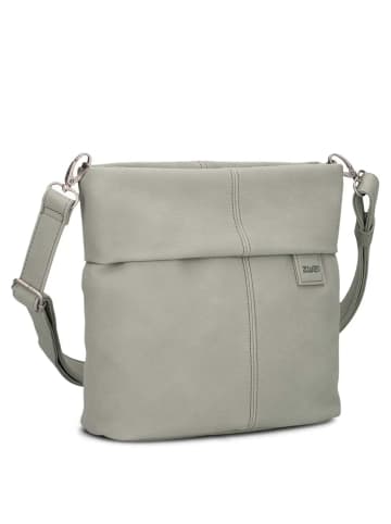 Zwei Mademoiselle M8 - Schultertasche 25 cm (cord-espresso) in sage