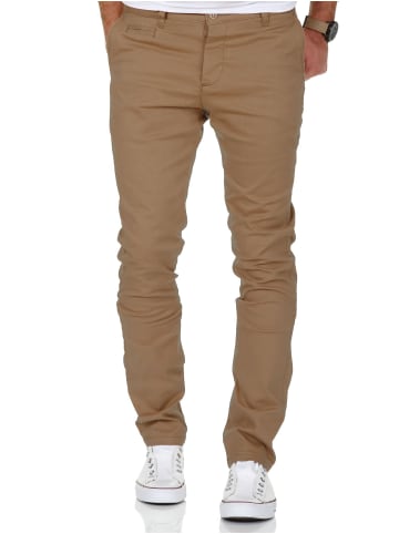 Amaci&Sons Slim Fit Chino mit Stretch ATLANTA in Beige