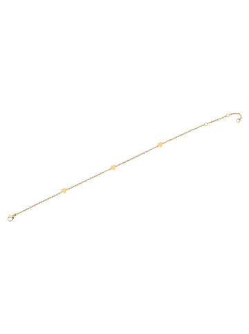 Adeliás Damen Armband – Herz aus Edelstahl 22 cm in gold