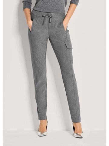 MADELEINE Cargo-Jerseyhose mit Kordelzug in bleigrau / melange