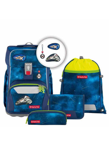 Step by Step Giant - Schulranzen Set 5tlg. (Black Cat Chiko) in Starship Galactus