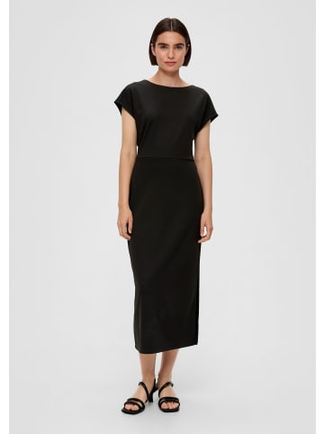 s.Oliver BLACK LABEL Kleid lang in Schwarz