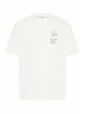 !SOLID Rundhals T-Shirt für Damen in weiß