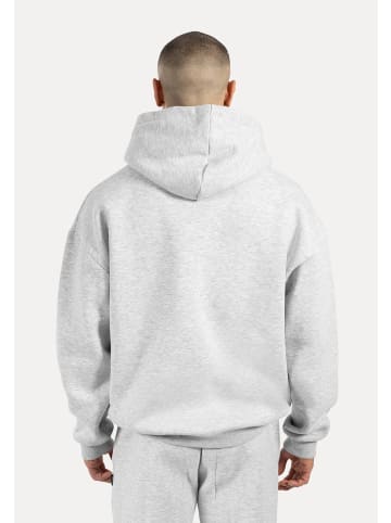 SMILODOX Hoodie Kayson in Grau Melange