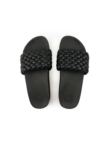 Flip Flop Slides "pool*hi weave" in Schwarz