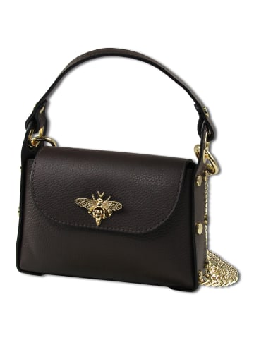 Toscanto Leder Umhängetasche Toscanto Tasche dunkelbraun ca. 19cm
