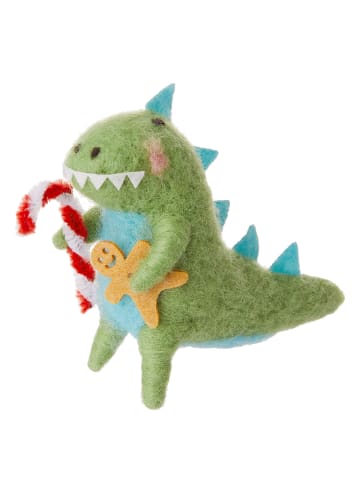 Butlers Baumanhänger HANG ON Dino mit Candy Cane in Hellgrün