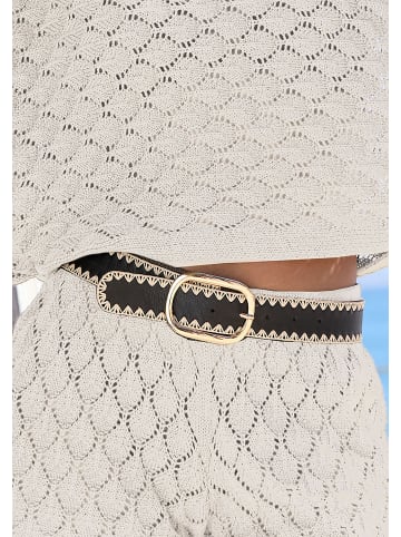 French Connection Hüftgürtel in schwarz-beige