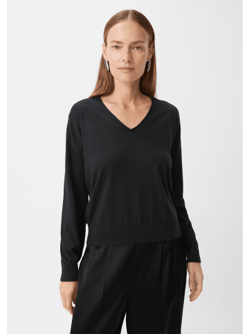 comma Strickpullover langarm in Schwarz