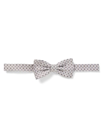 Finshley & Harding London Fliege und Einstecktuch in beige marine - 0001
