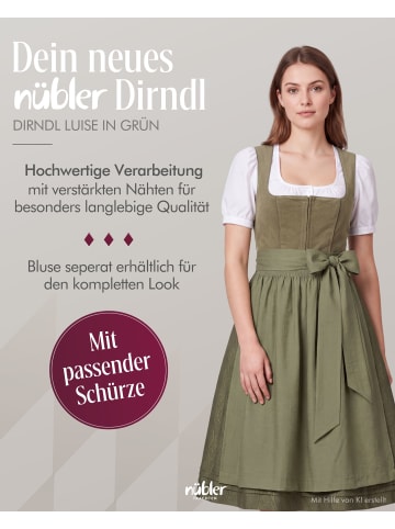Midi Dirndl Luise in Grün