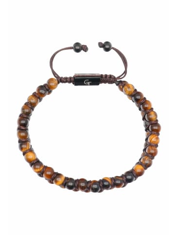 GT COLLECTION Armband Double-Bead in brown