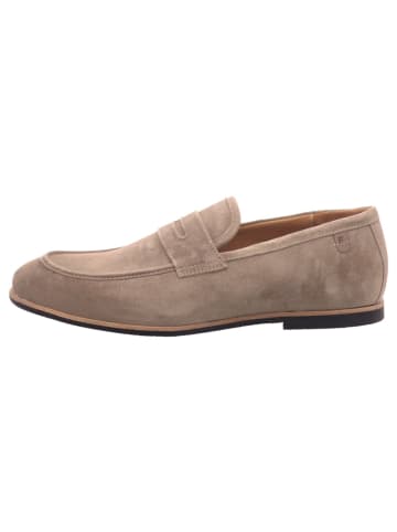 Floris van Bommel Herrenslipper elegant sportlicher Boden Floris Casual Grey Suede in Beige