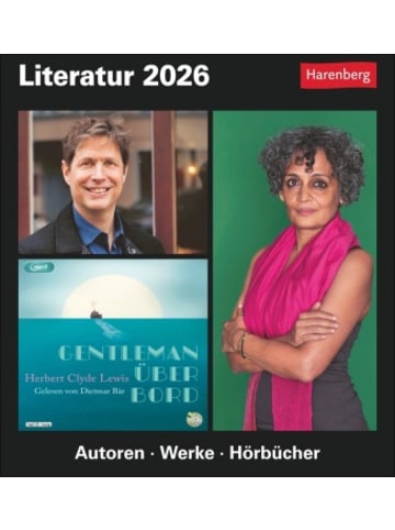 Harenberg Kalender - Literatur Tagesabreißkalender 2026 - Kulturkalender - Autoren,