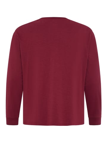 Man's World Rundhalsshirt in bordeaux meliert