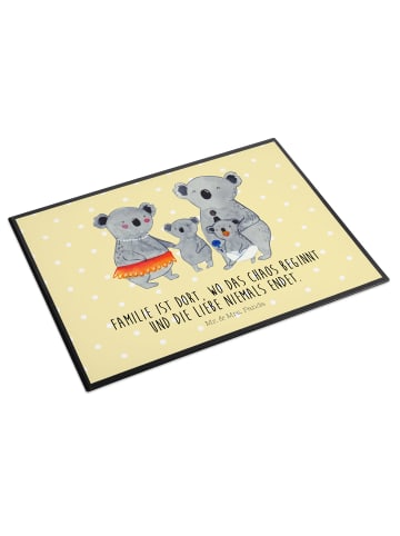 Mr. & Mrs. Panda Ostergeschenk Koala Familie mit Spruch in Gelb Pastell