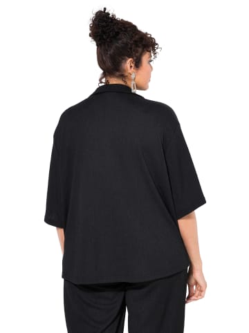Ulla Popken Hemdbluse in schwarz