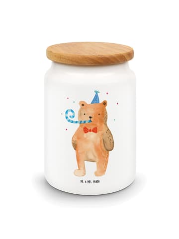 Mr. & Mrs. Panda Dose Bär Geburtstag ohne Spruch in Weiß