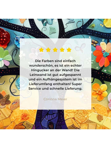 MuchoWow Leinwand bilder Blumenbaum (BxH)