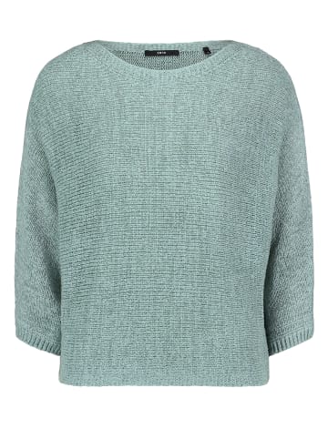 Zero  Grobstrick-Pullover mit Fledermausärmeln in Silver Blue