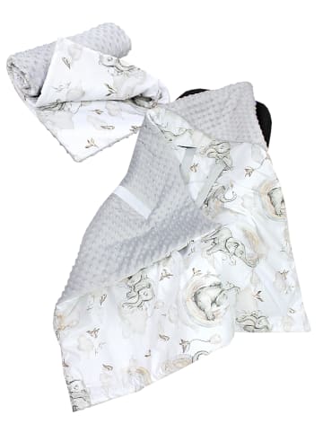 TupTam Baby Einschlagdecke für Autositz 2er SET in grau/weiß