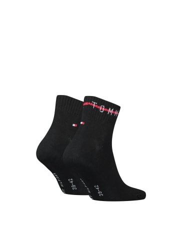 Tommy Hilfiger Quartersocken SUSTAINABLE STRIPE in Schwarz