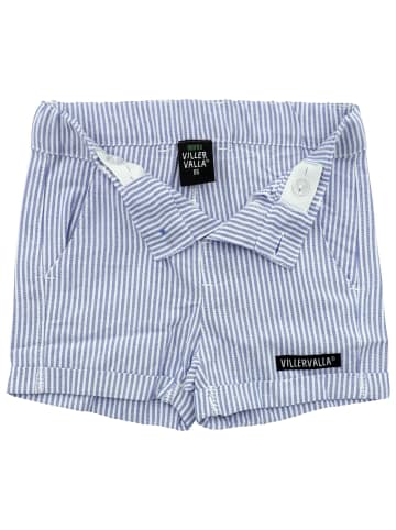 Villervalla Shorts Stripes in weiß hellblau