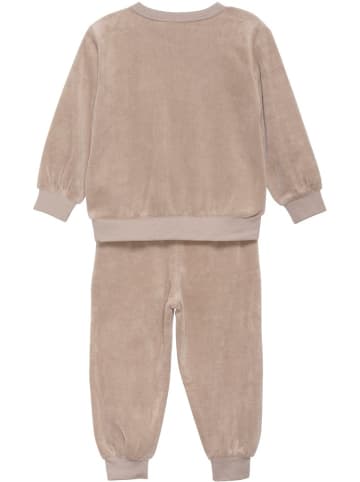 Fixoni Shirt "Velour Set" in Braun