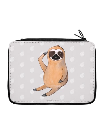 Mr. & Mrs. Panda Federmäppchen Faultier Vogel ohne Spruch in Grau Pastell