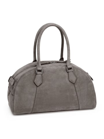 Les Visionnaires Odette Cozy Chain Schultertasche Leder 38 cm in dimgrey