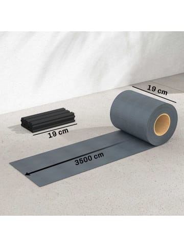 Outsunny Sichtschutzstreifen in Grau 14000L x 1B x 19H cm