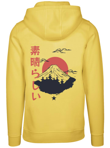 F4NT4STIC Hoodie Mount Fuji in taxi yellow