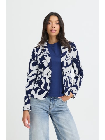 b. young Blazer BYRIZETTA Regular fit in MEDIEVAL BLUE SWIRLS