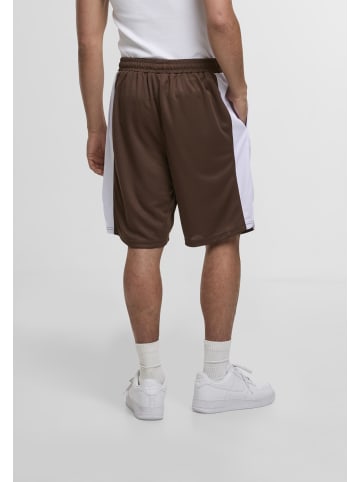DEF DEF Mesh-Shorts in chocolate brown