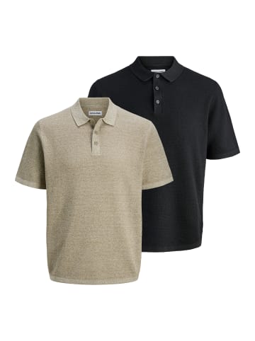 Jack & Jones Poloshirt George in Schwarz / beige