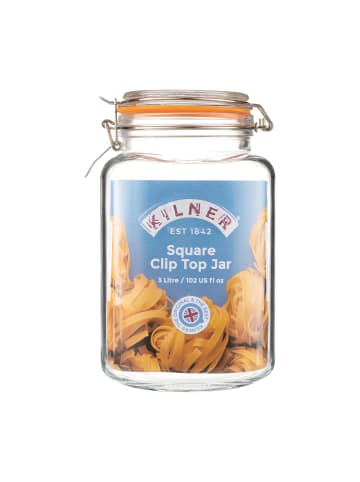 Kilner Einkochglas, Bügelverschluss, eckig, 3L