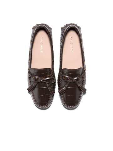 Cole Haan Loafer GISSELLA DRIVERS in CH DK CHOCOLATE CROC PRT LTR