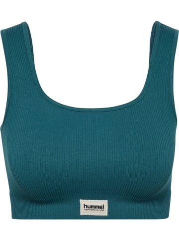 Hummel Sport-BH "Pulse Seamless Rib Bra" in Grün